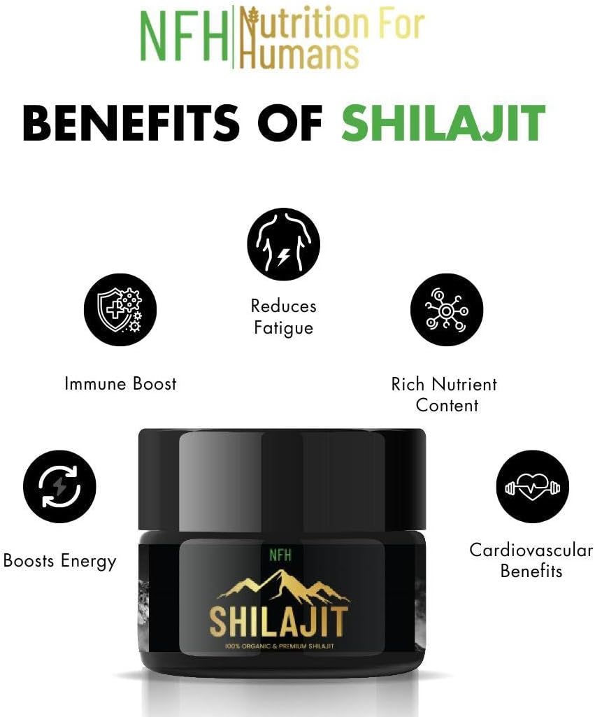 NFH Pure Himalayan Shilajit Resin Supplement | Supports Vitality & Immunity | Authentic Gold Grade | Fulvic Acid & Trace Minerals | 5g