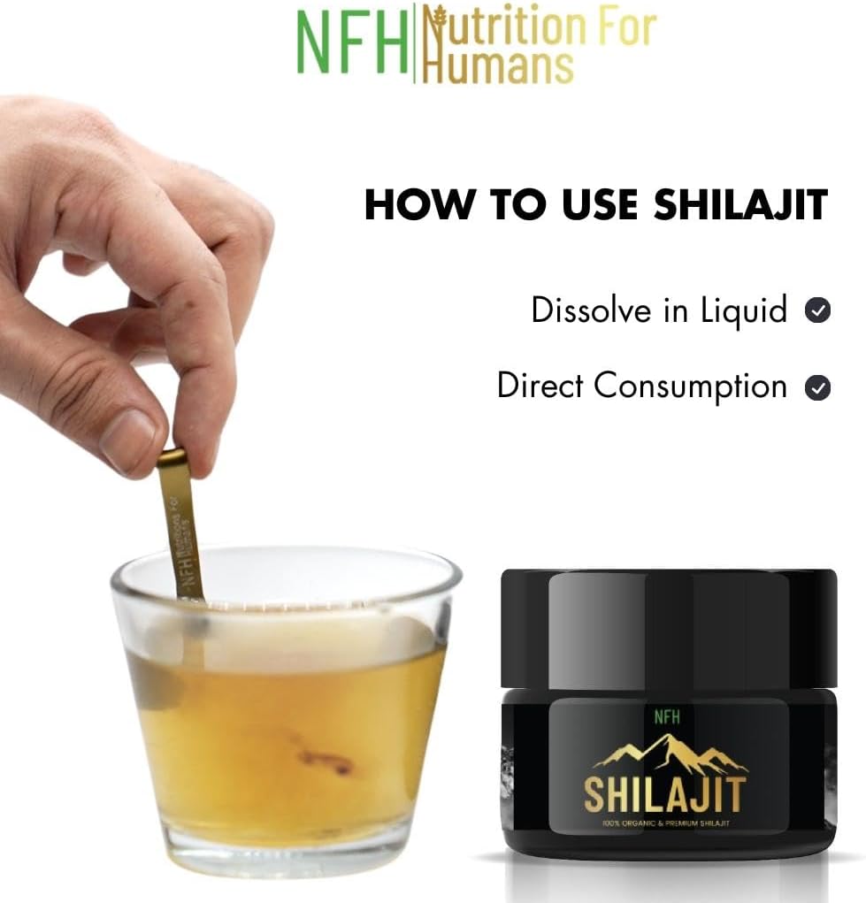 NFH Pure Himalayan Shilajit Resin Supplement | Supports Vitality & Immunity | Authentic Gold Grade | Fulvic Acid & Trace Minerals | 5g