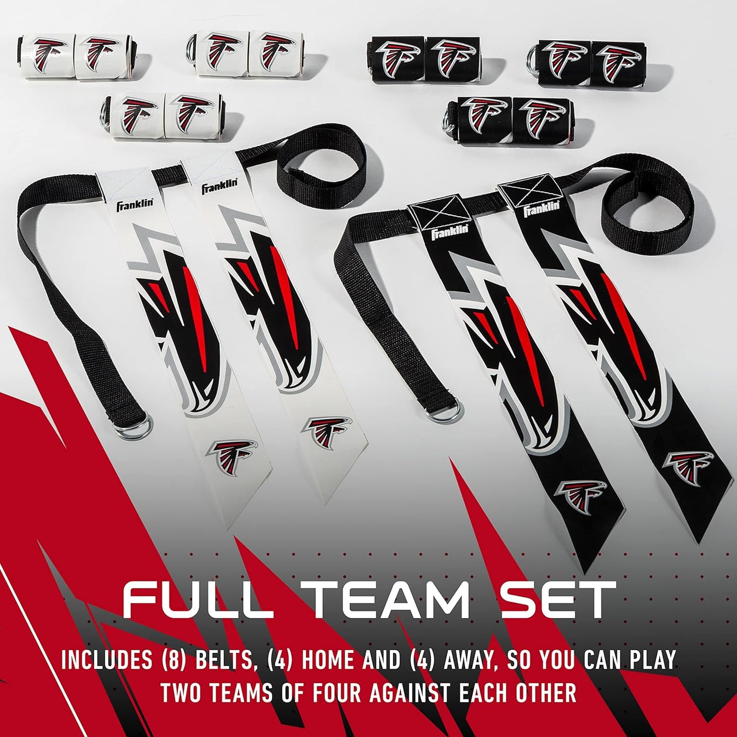 NFL Flag Football Sets - Official NFL Team Flag Belts and Flags for Kids and Adults - Premium Flag Football Gear