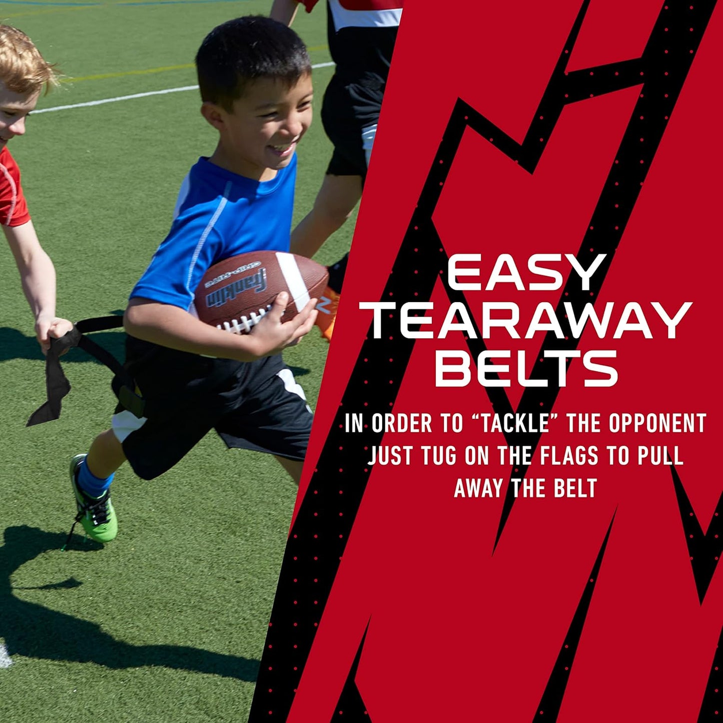 NFL Flag Football Sets - Official NFL Team Flag Belts and Flags for Kids and Adults - Premium Flag Football Gear