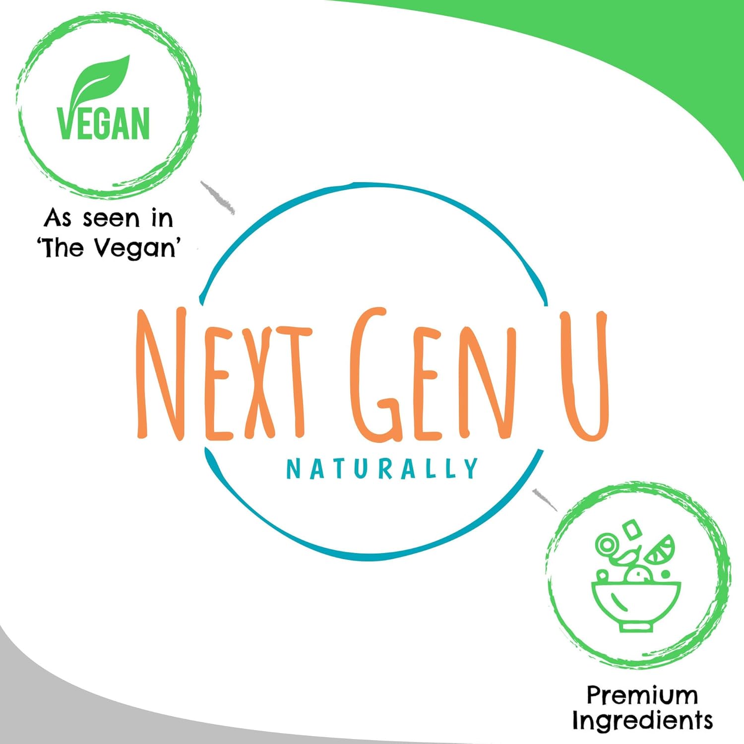 NGU Super Greens Immune System Support Capsules with Mixed Superfoods for Daily Keto Boost - 120 Vegan Capsules