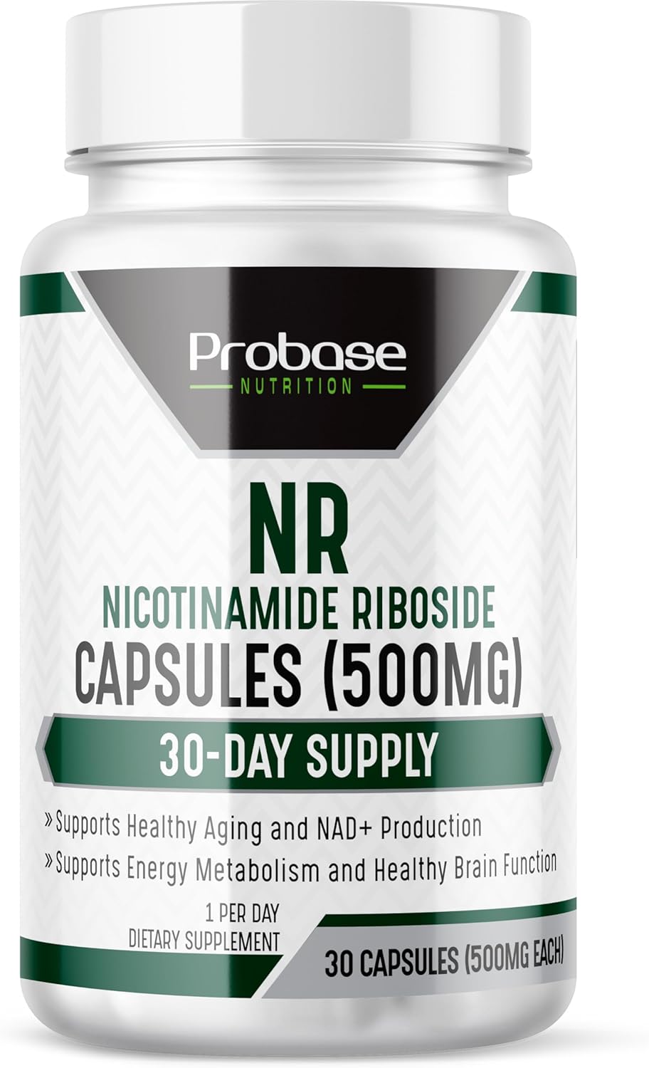 Nicotinamide Riboside (NR) Supplement for Energy and General Wellness | NAD+ Support | 30ct/500mg, 30-Day Supply | Natural Alternative to NMN by Probase Nutrition