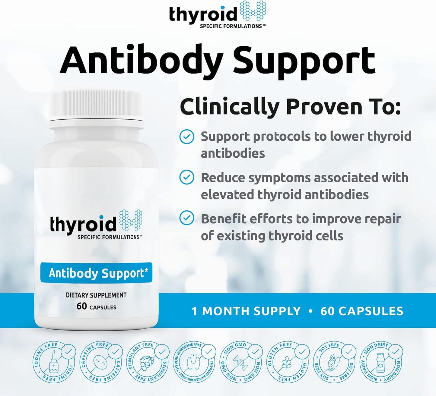 Nigella Black Cumin Seed & Selenium Thyroid Antibody Support Formula - Support for Lowering Thyroid Antibodies & Cells