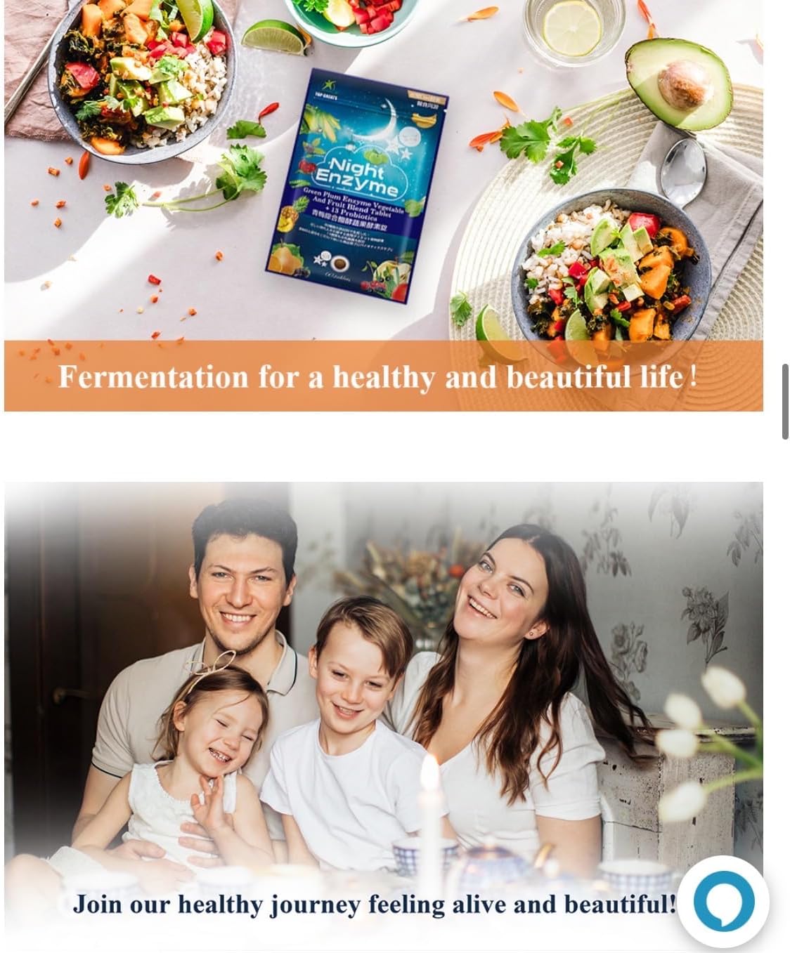 Night Enzyme for Digestive Health and Better Sleep Quality - 30 Tablets for Men and Women