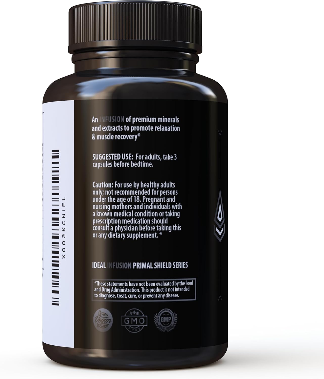 Nighttime Recovery & Deep Sleep Supplement with Magnesium Glycinate and KSM-66 for Relaxation and Stress Support - Vegan Formula for Muscle Cramp Relief