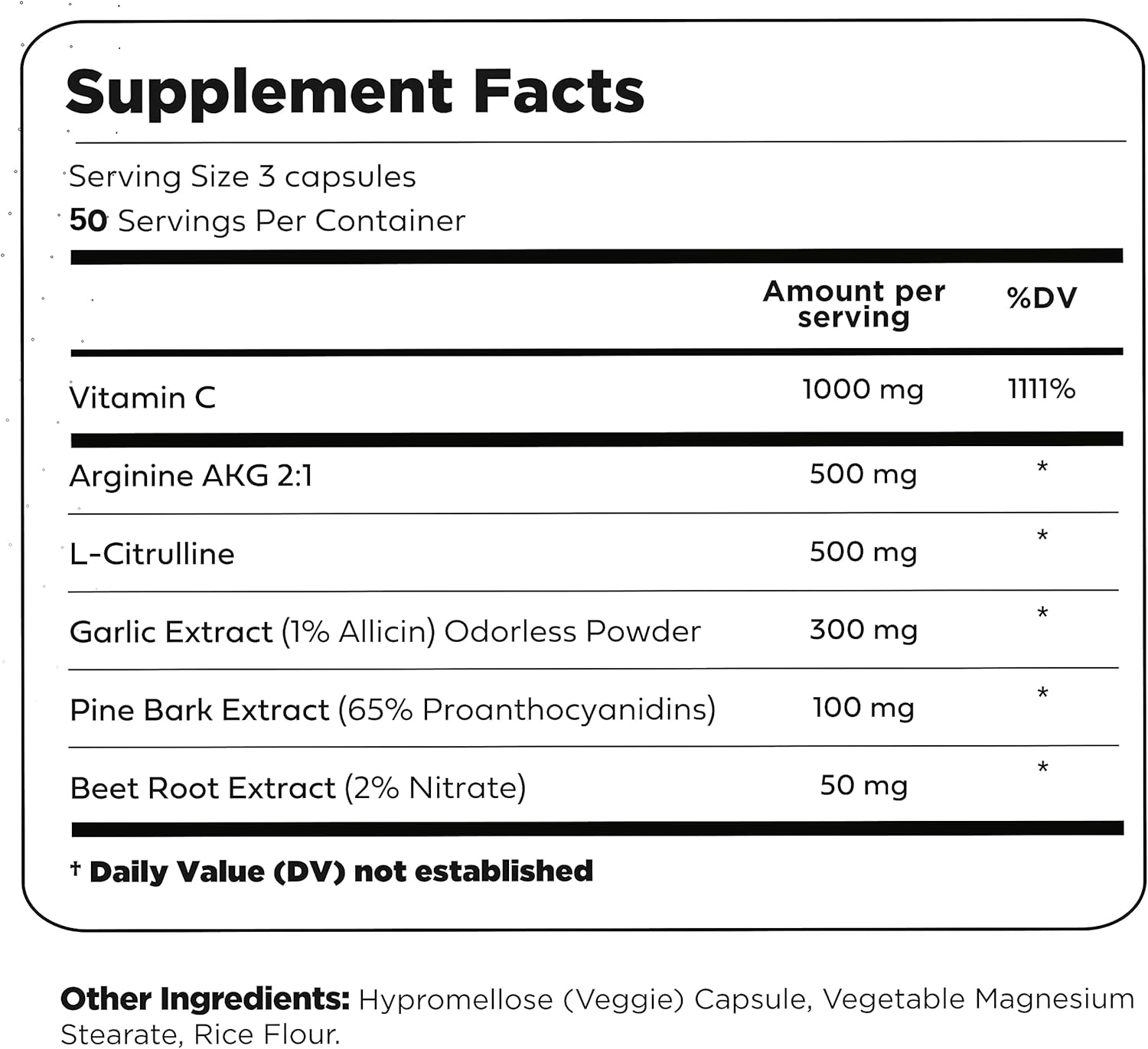 Nitric Oxide Boost Supplement with Beetroot, Arginine, Citrulline, Pine Bark, Garlic, and Vitamin C - 150 Veggie Capsules for Men - Enhanced Blood Flow Formula