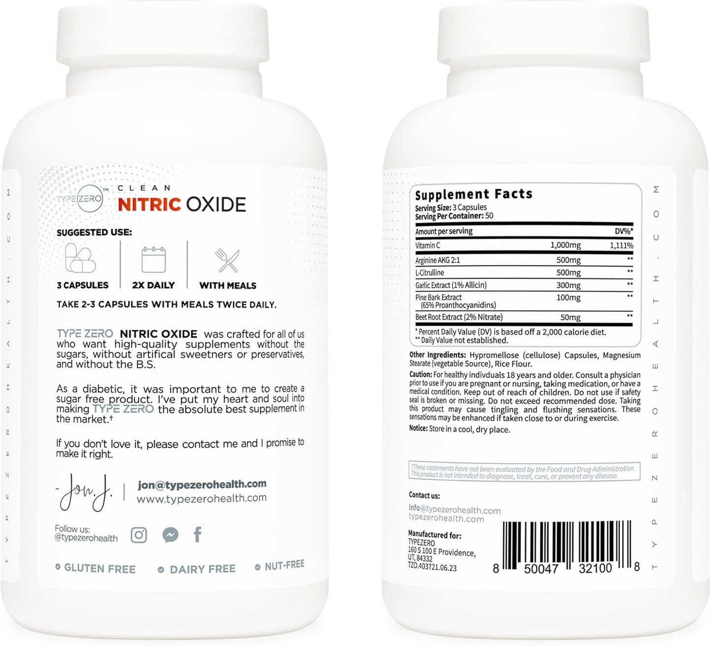 Nitric Oxide Boost Supplement with Beetroot, Arginine, Citrulline, Pine Bark, Garlic, and Vitamin C - 150 Veggie Capsules for Men - Enhanced Blood Flow Formula