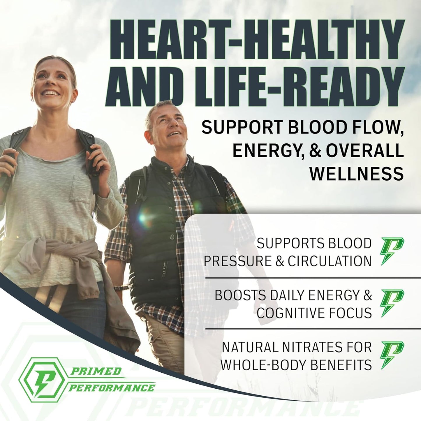 Nitric Oxide Booster for Enhanced Performance - Supports Blood Flow & Energy - Supplements for Men and Women - Boost Cognitive Function & Oxygenation - 200g