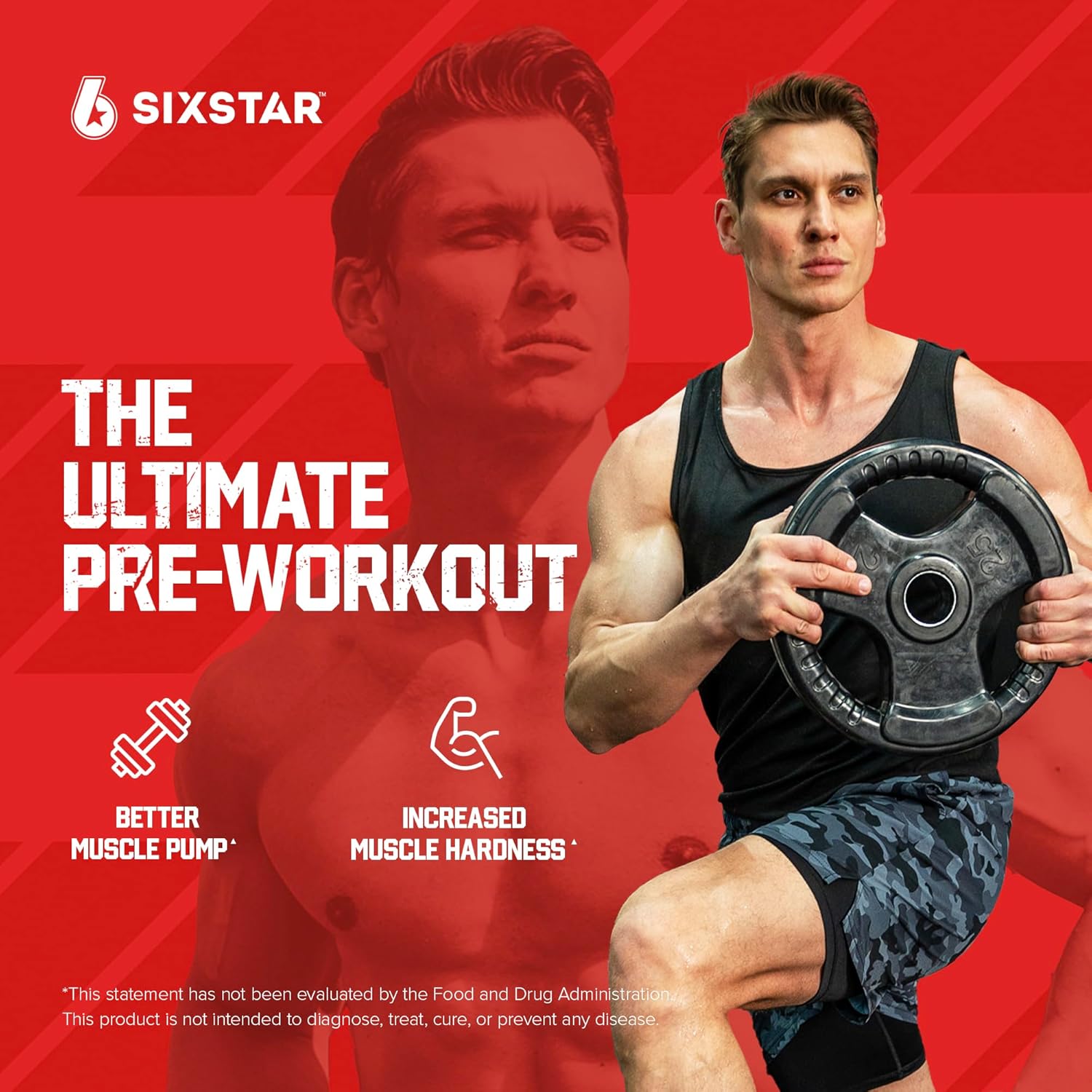 Nitric Oxide Booster Pills for Men & Women - Muscle Pump Pre Workout Supplement (60 Count) - Sports Nutrition for Muscle Building & Energy Boost