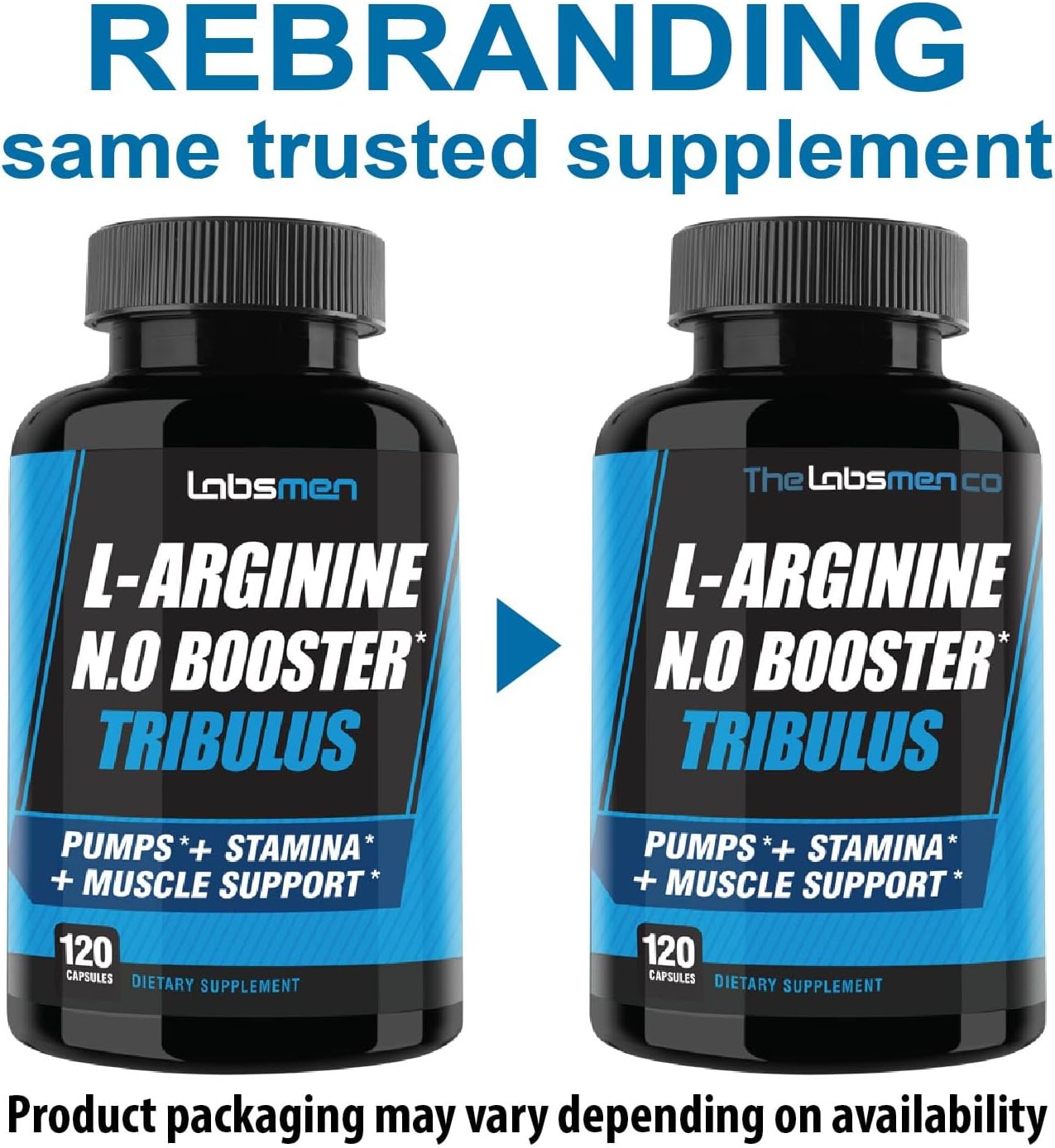 Nitric Oxide Booster Supplement for Vascularity, Muscle Growth, and Endurance - 1600mg L-Arginine vs L-Citrulline Capsules with Tribulus - 2 Month Supply