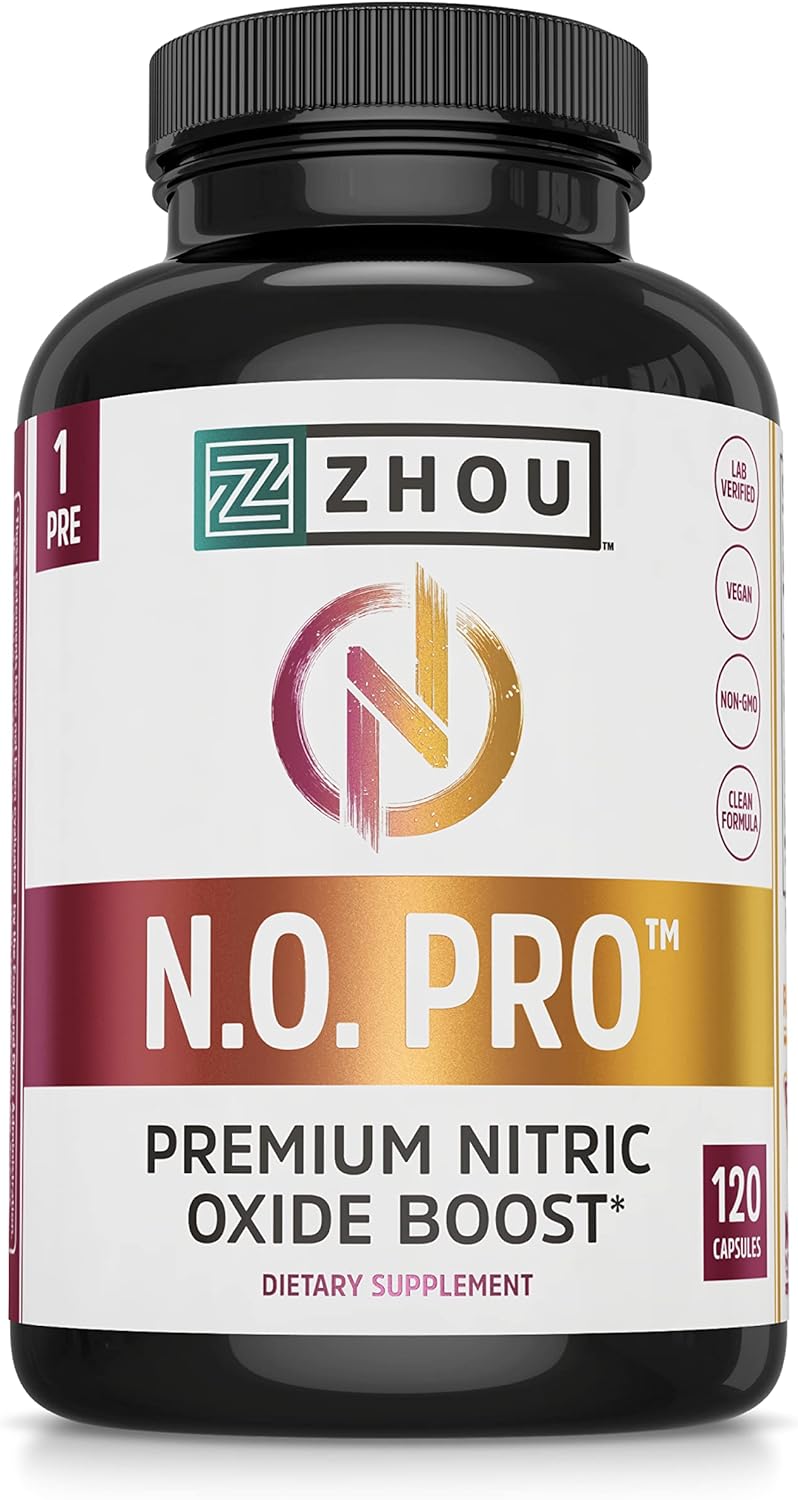 Nitric Oxide Booster with L Arginine, Citrulline Malate, AAKG, and Beet Root - Enhances Strength, Blood Flow, and Endurance - 30 Servings, 120 Capsules