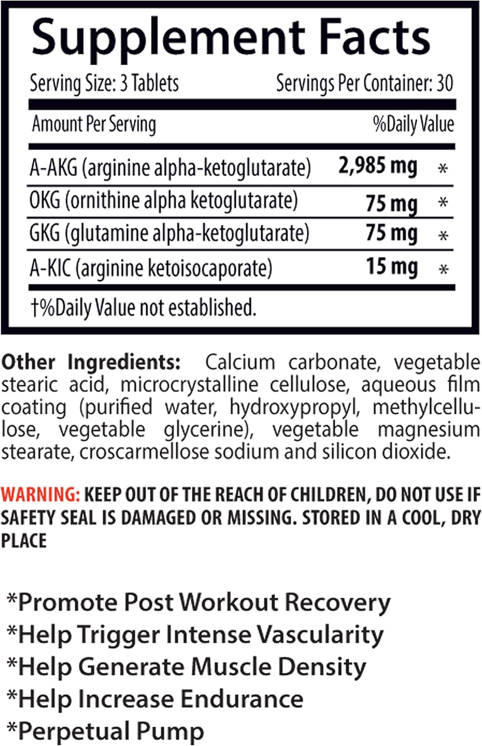 Nitric Oxide Muscle Power Supplement - Build Muscle Mass with 3150mg Nitric Oxide Booster for Men - 3 Bottles, 270 Tablets