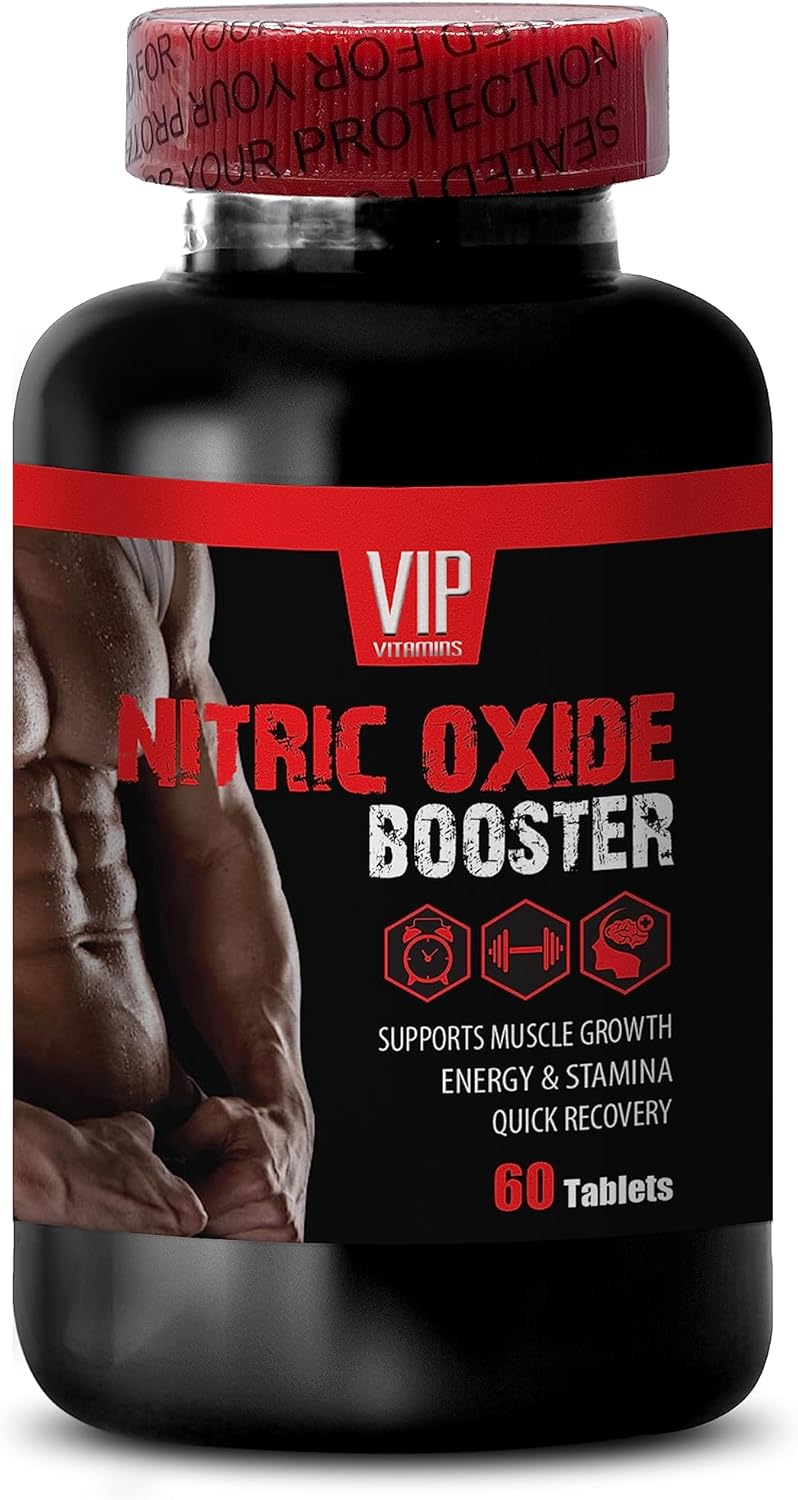 Nitric Oxide Pre Workout Muscle Pills 2400mg - Recovery Supplement for Men - Muscle Relaxer for Back Pain - Builder for Men - 60 Capsules