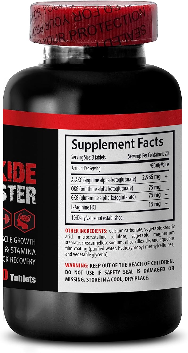 Nitric Oxide Pre Workout Muscle Pills 2400mg - Recovery Supplement for Men - Muscle Relaxer for Back Pain - Builder for Men - 60 Capsules