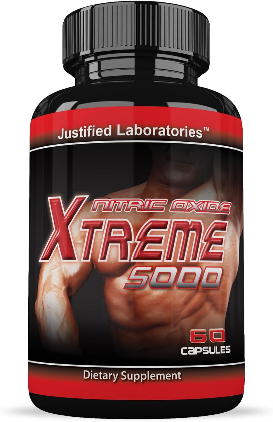 Nitric Oxide Xtreme 5000: Advanced Men's Health Formula - 60 Capsules by Justified Laboratories