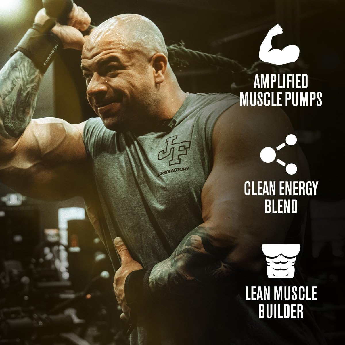 Nitrosurge Build Pre Workout with Creatine & elevATP for Muscle Building - Blue Raspberry, 30 Servings