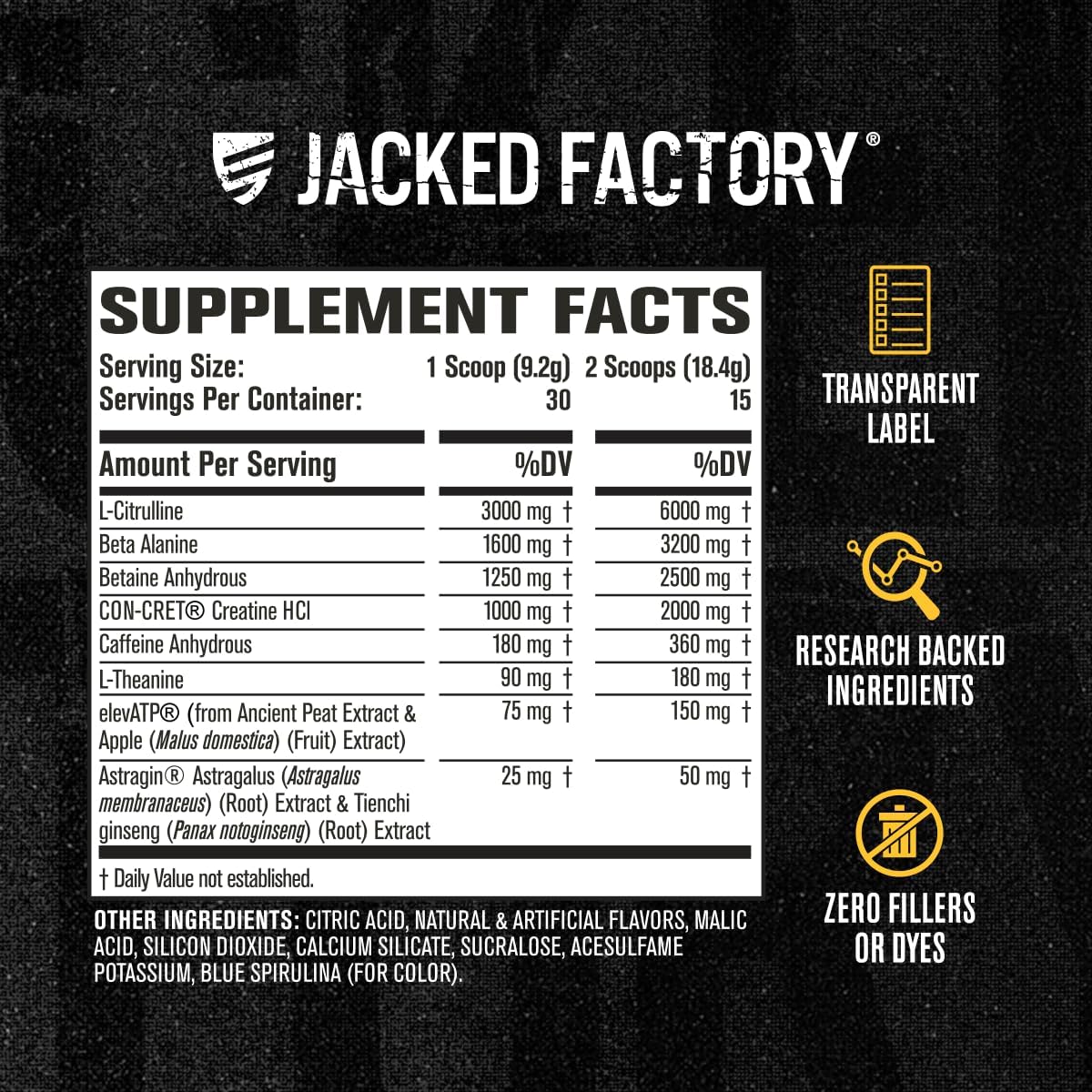 Nitrosurge Build Pre Workout with Creatine & elevATP for Muscle Building - Blue Raspberry, 30 Servings