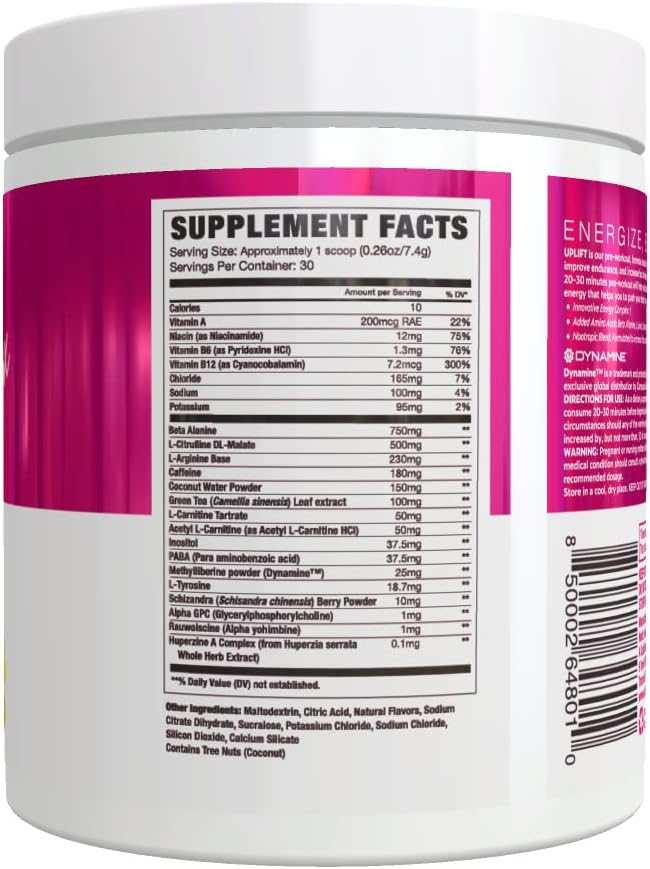 NLA for Her Pre/Intra Workout Stack with Her Thermogenic Amino Mango Passion and Uplift Max Pre Workout Sour Peach Rings