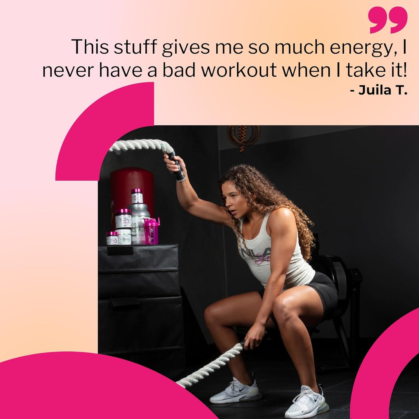 NLA for Her Uplift Pre-Workout - Hawaiian Sunset Flavor - Clean Energy Boost for Women - Supports Athletic Performance - Vegan and Gluten-Free - 30 Servings