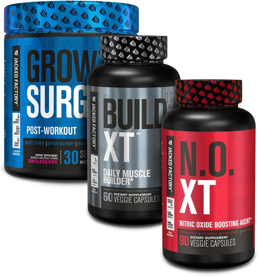 N.O. XT Nitric Oxide Supplement for Muscle Growth and Post Workout Recovery. Boost Muscle Building with Build XT.
