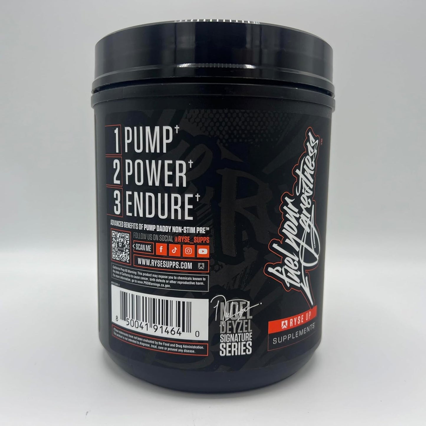 Noel Deyzel Non Stim Pre Workout Supplement | RYSE Signature Series Pump Daddy V2 | Citrulline, Beta Alanine, Creatine | 40 Servings (Blue Raspberry)