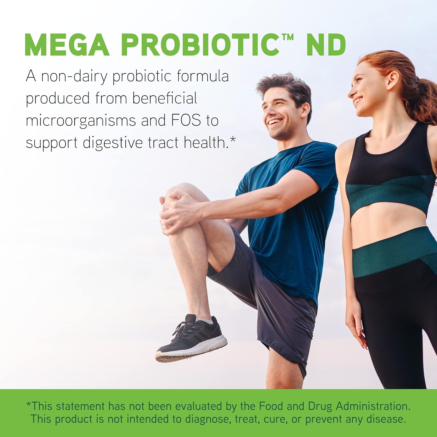 Non-Dairy Mega Probiotic Supplement for Gut, Digestive & Brain Health - Vegetarian Capsules - 120 Count