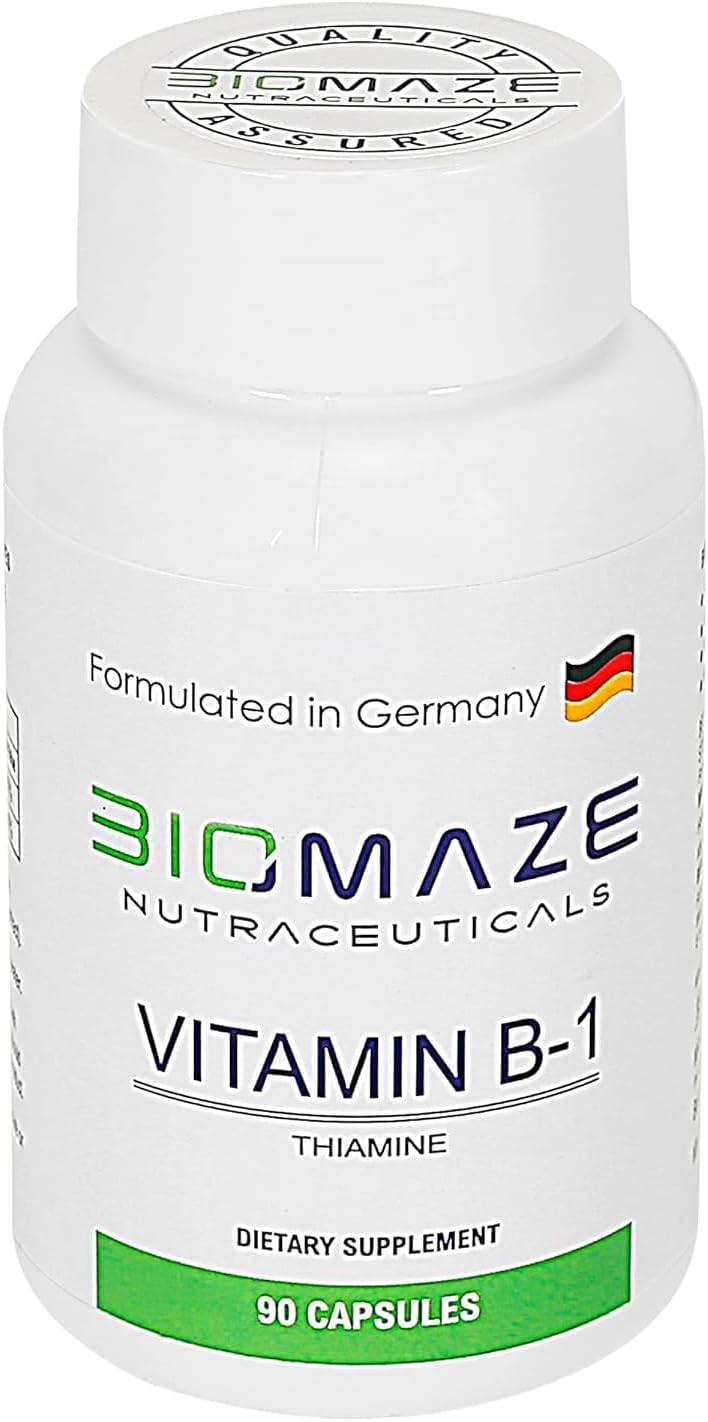 Non-GMO and Gluten Free Thiamin Supplement in 90 Capsules