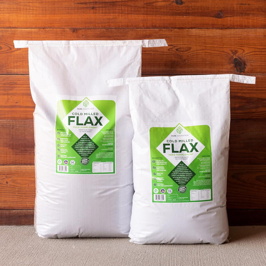 Non-GMO Cold Milled Flax Supplement (50lb) for Horses/Large Animals - Protein, Fiber & Omega 3 Fat for Healthy Digestion & Joints. Get Discounts at pure-advantage.com