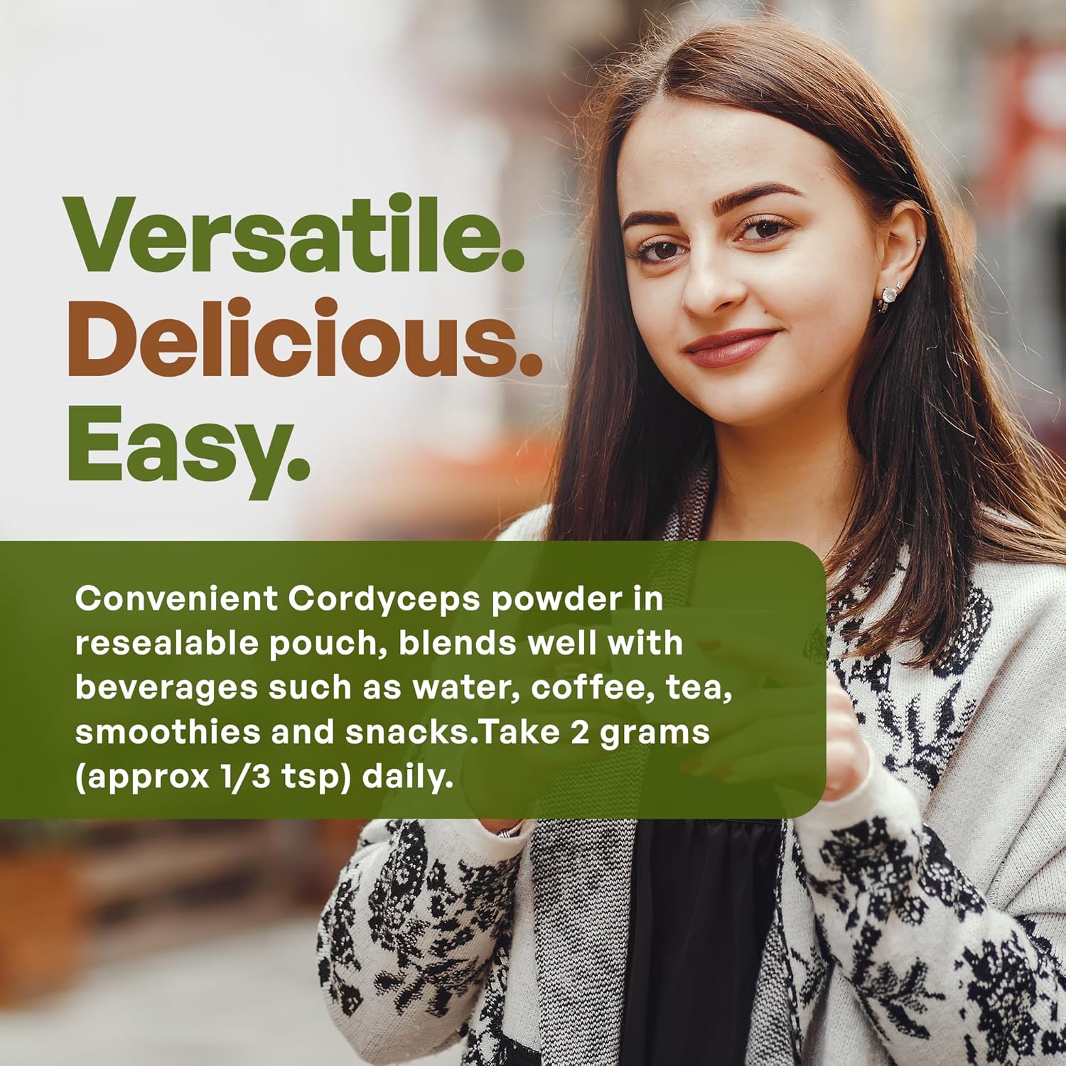 Non-GMO Cordyceps Mushroom Powder Extract | 30% Polysaccharides | Pure 8 oz. (225g)