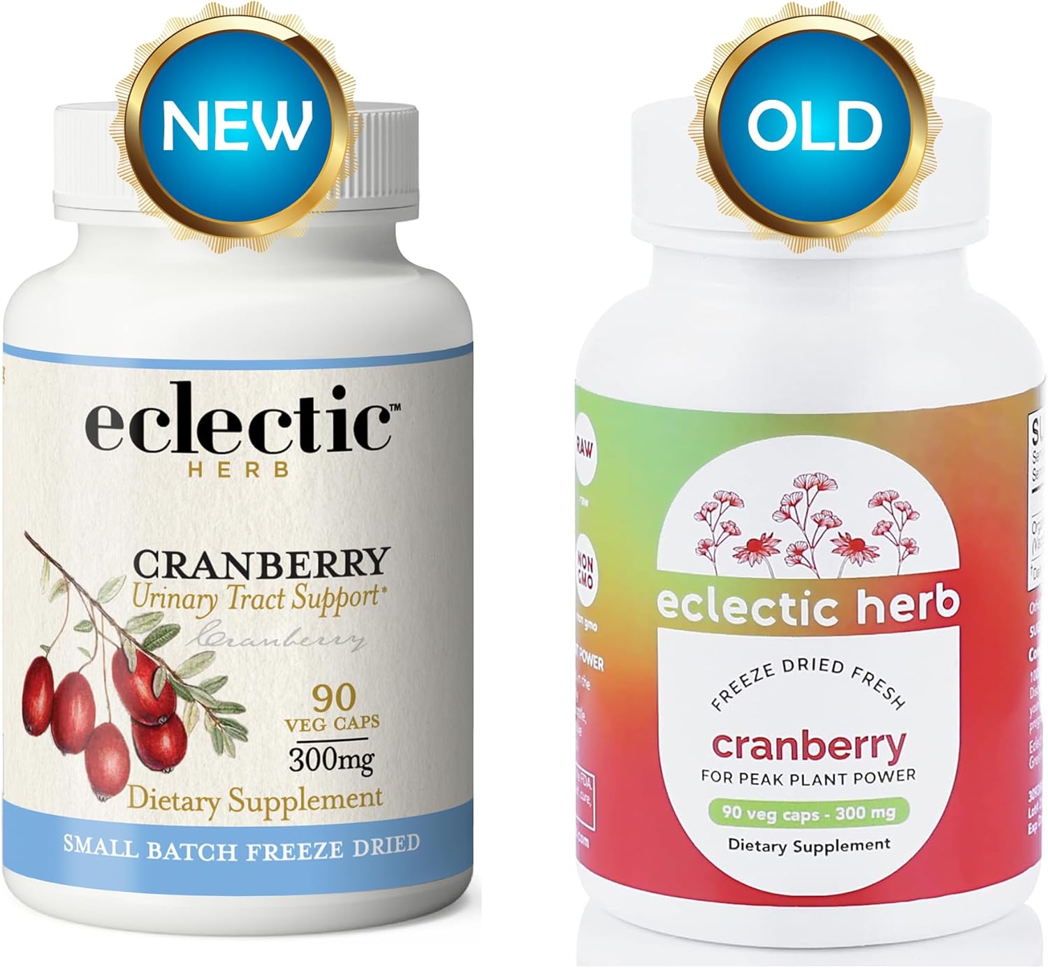 Non-GMO Cranberry Capsules for Urinary Tract Health - 90 Count (300mg) | Raw Freeze-Dried by ECLECTIC INSTITUTE