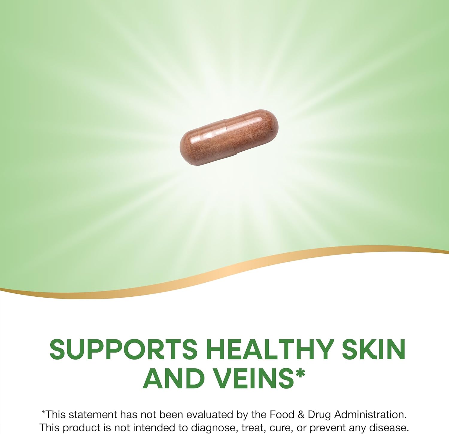 Non-GMO Grape Seed Premium Extract Capsules for Skin and Vein Health, Antioxidant Support, 30 Vegan Capsules