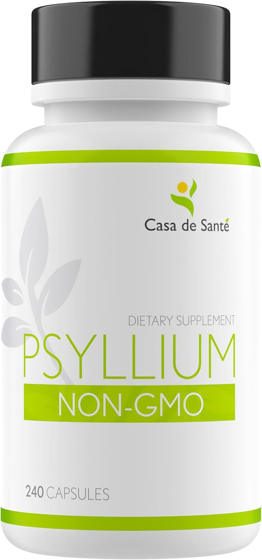 Non-GMO Low FODMAP Fiber Supplement Capsules by Casa de Sante