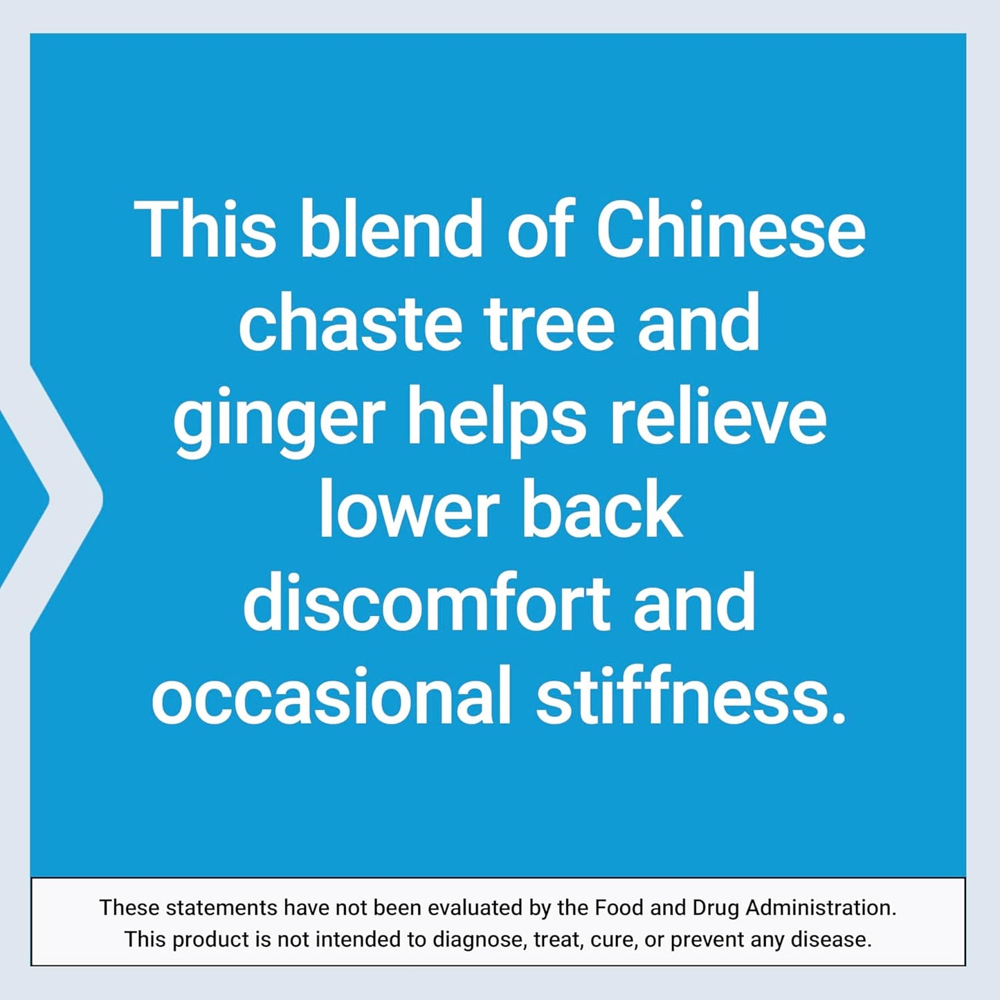 Non-GMO Lower Back Relief Capsules with Chinese Chaste Tree and Ginger Extract - 60 Vegetarian Capsules for Discomfort and Stiffness