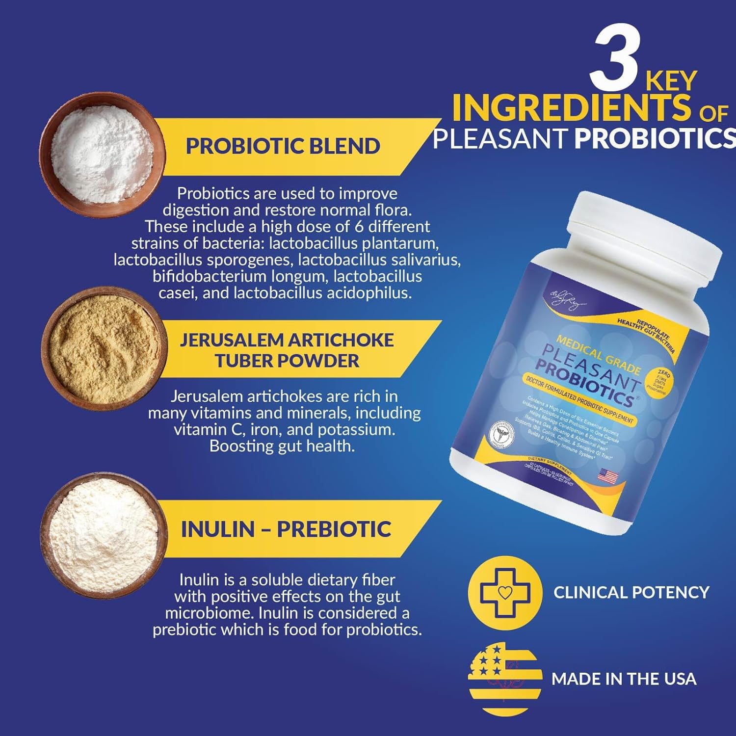 Non-GMO Probiotic Blend Dietary Supplements for Women, Men, and Children - 60 Veggie Capsules by Dr. Liz Cruz