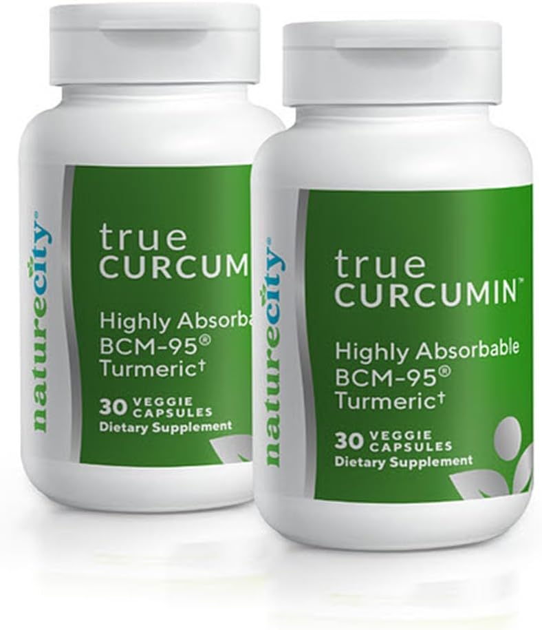 Non-GMO True-Curcumin Turmeric Supplement Capsules for Joint Support with Up to 700% Increased Absorption - 60 Day Supply