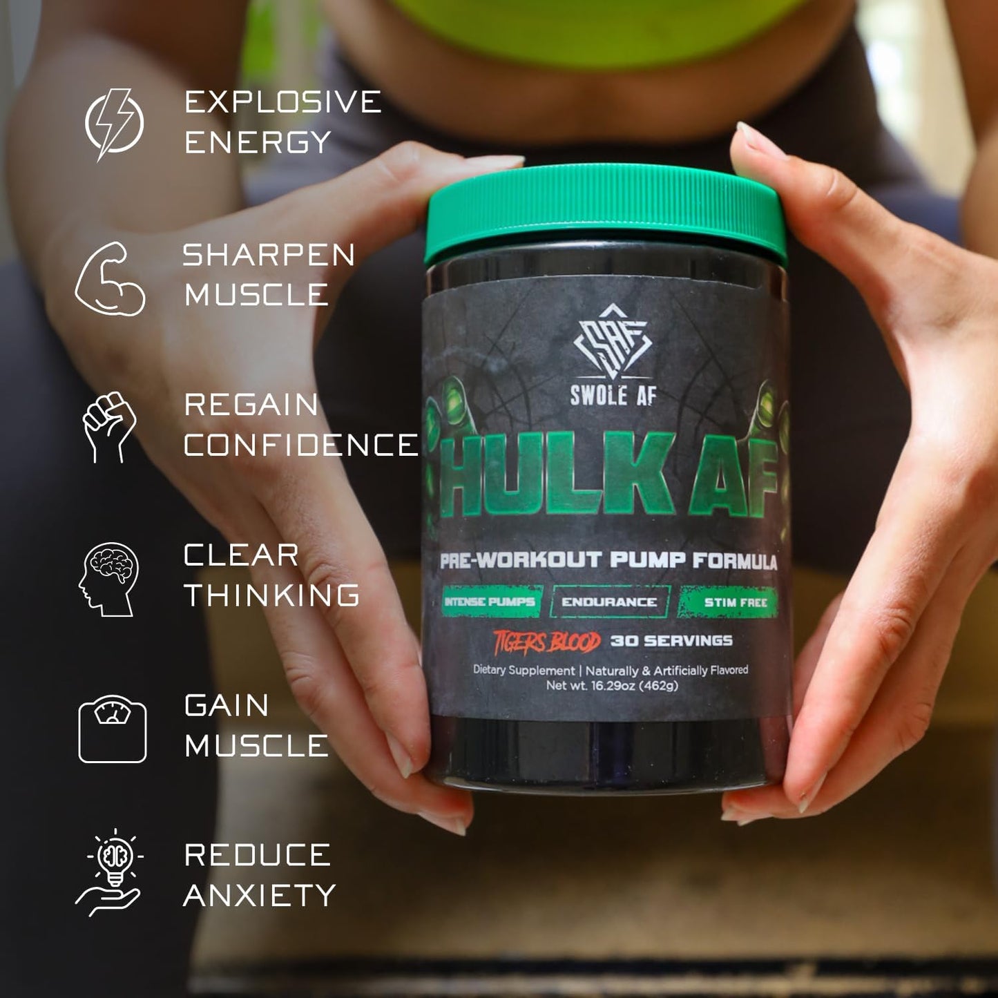 Non-Stimulant Pre-Workout Pump Formula for Improved Circulation, Endurance, and Muscle Power Output - Dietary Supplement for Faster Recovery and Bigger Gains