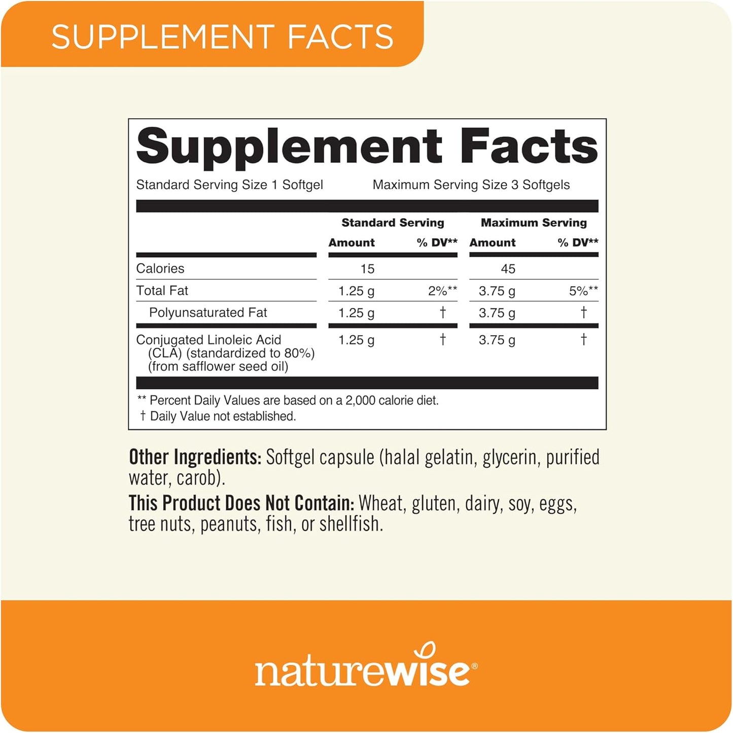 Non-Stimulating CLA 1250 Supplement for Weight Support - 90 Softgels, Non-GMO, Gluten Free - Ideal for Men and Women to Reach Fitness Goals