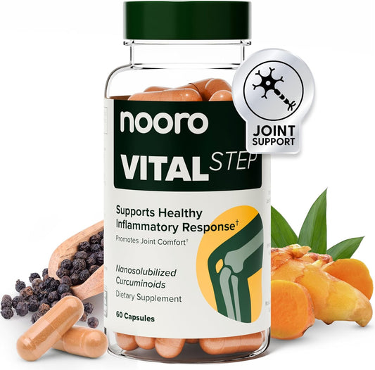 nooro Vital Step Curcumin Supplement for Joint Comfort and Mobility Support - Healthy Inflammatory Response, 30-Day Supply
