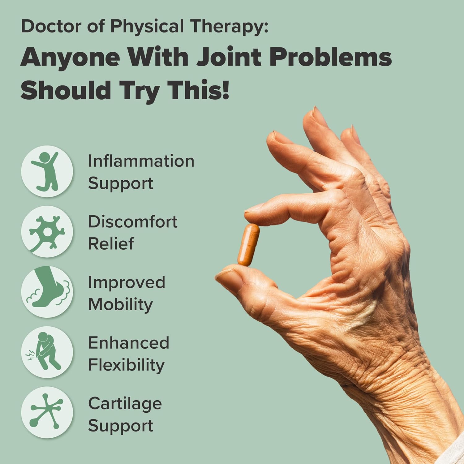 nooro Vital Step Curcumin Supplement for Joint Comfort and Mobility Support - Healthy Inflammatory Response, 30-Day Supply