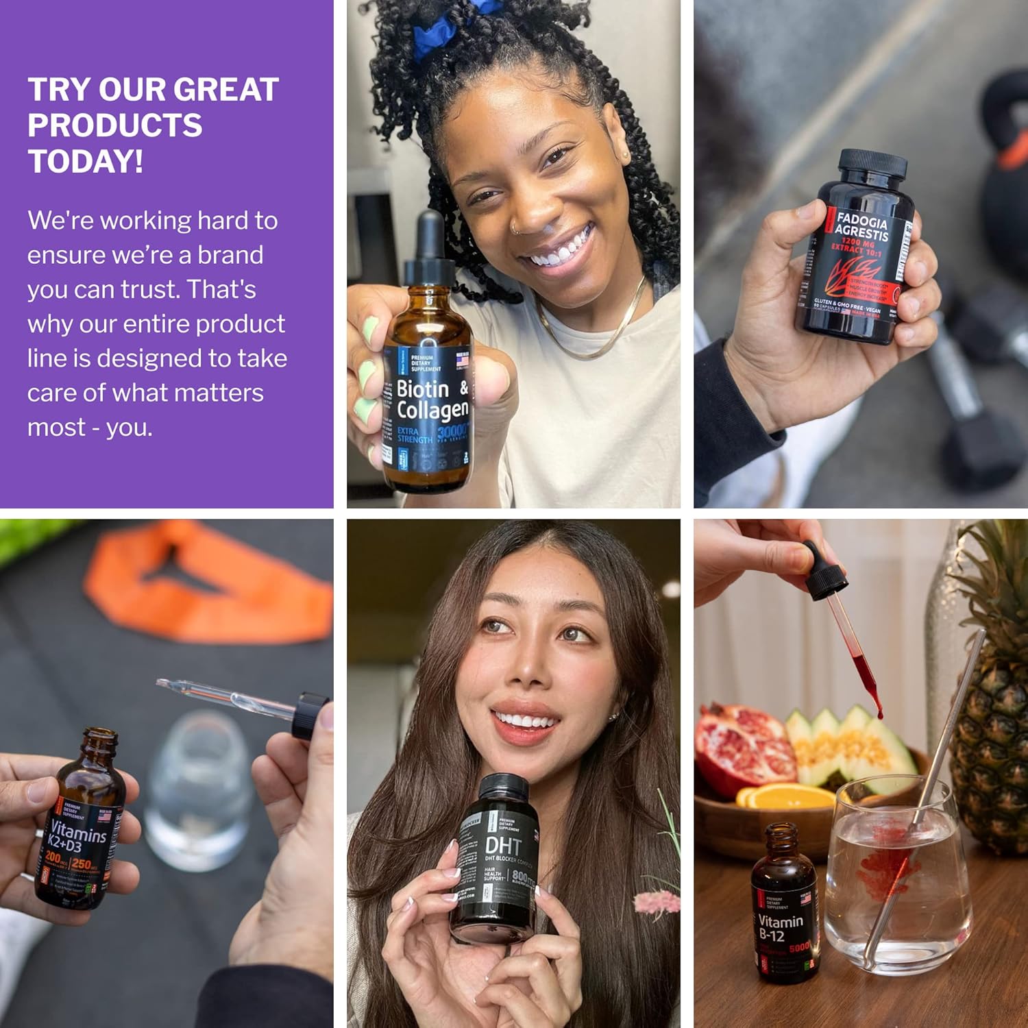 Nootropic Brain Supplements for Memory, Focus, and Mood Support - Ashwagandha, L-Theanine, Rhodiola Extract, GABA, 5HTP - 60 Capsules