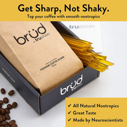 Nootropic Coffee Enhancer for Focus, Energy, and Clarity | Fast-Absorbing Brain Boosters to Enhance Memory and Productivity