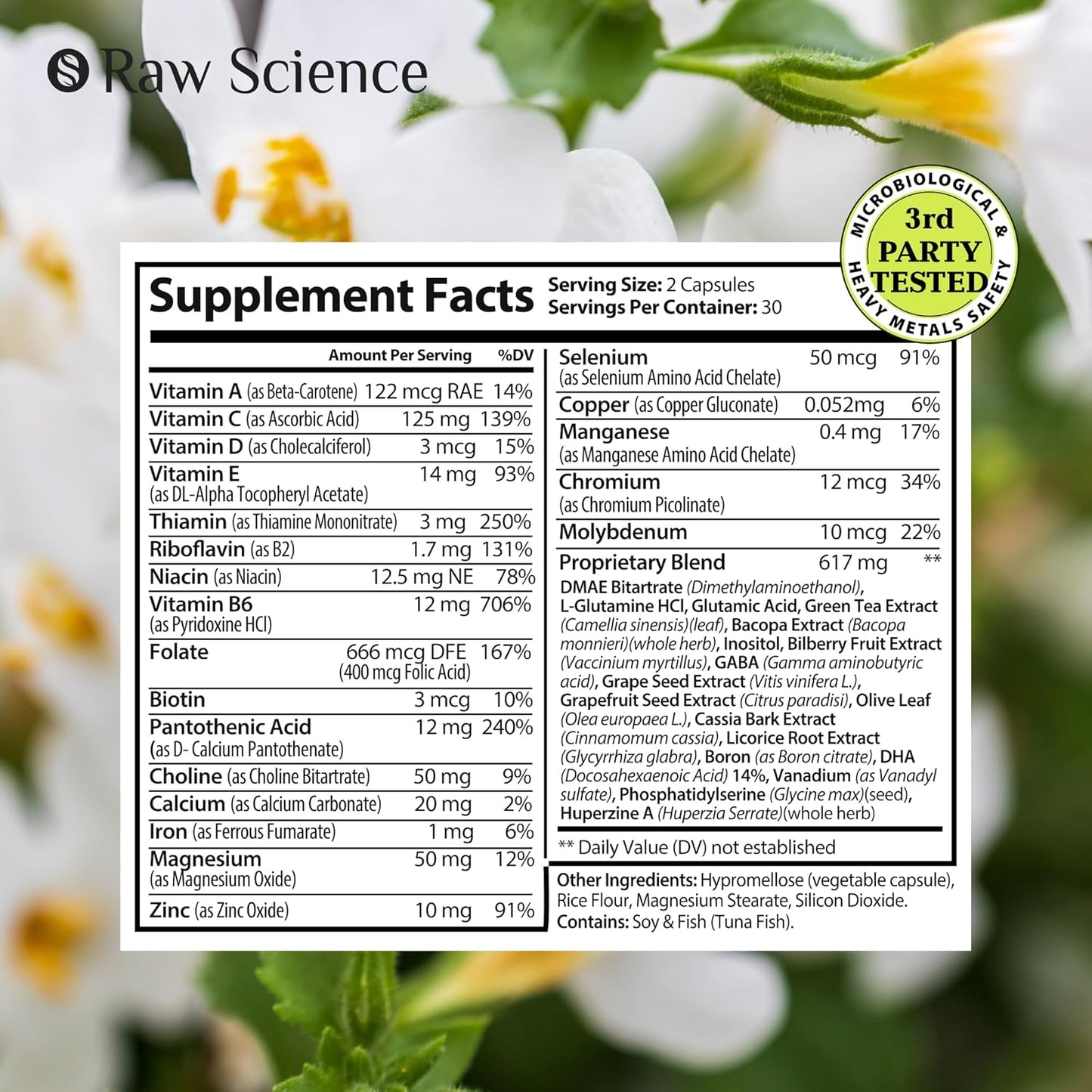 Nootropics Brain Supplements for Memory & Focus with Huperzine A, Phosphatidylserine, DMAE - Brain Health Support: GABA, Choline, DHA, Bacopa Monnieri - 60 Capsules