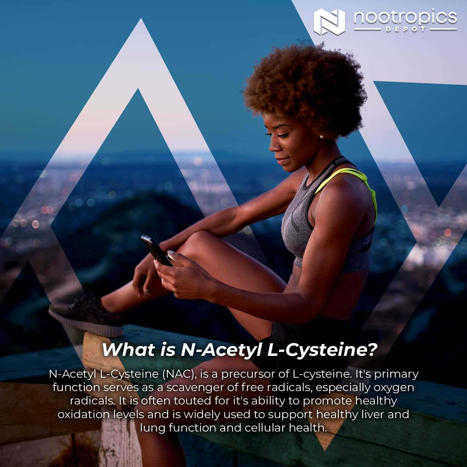 Nootropics Depot N-Acetyl L-Cysteine Capsules 500mg 180 Count - Supports Liver & Cellular Health, Glutathione & Oxidation