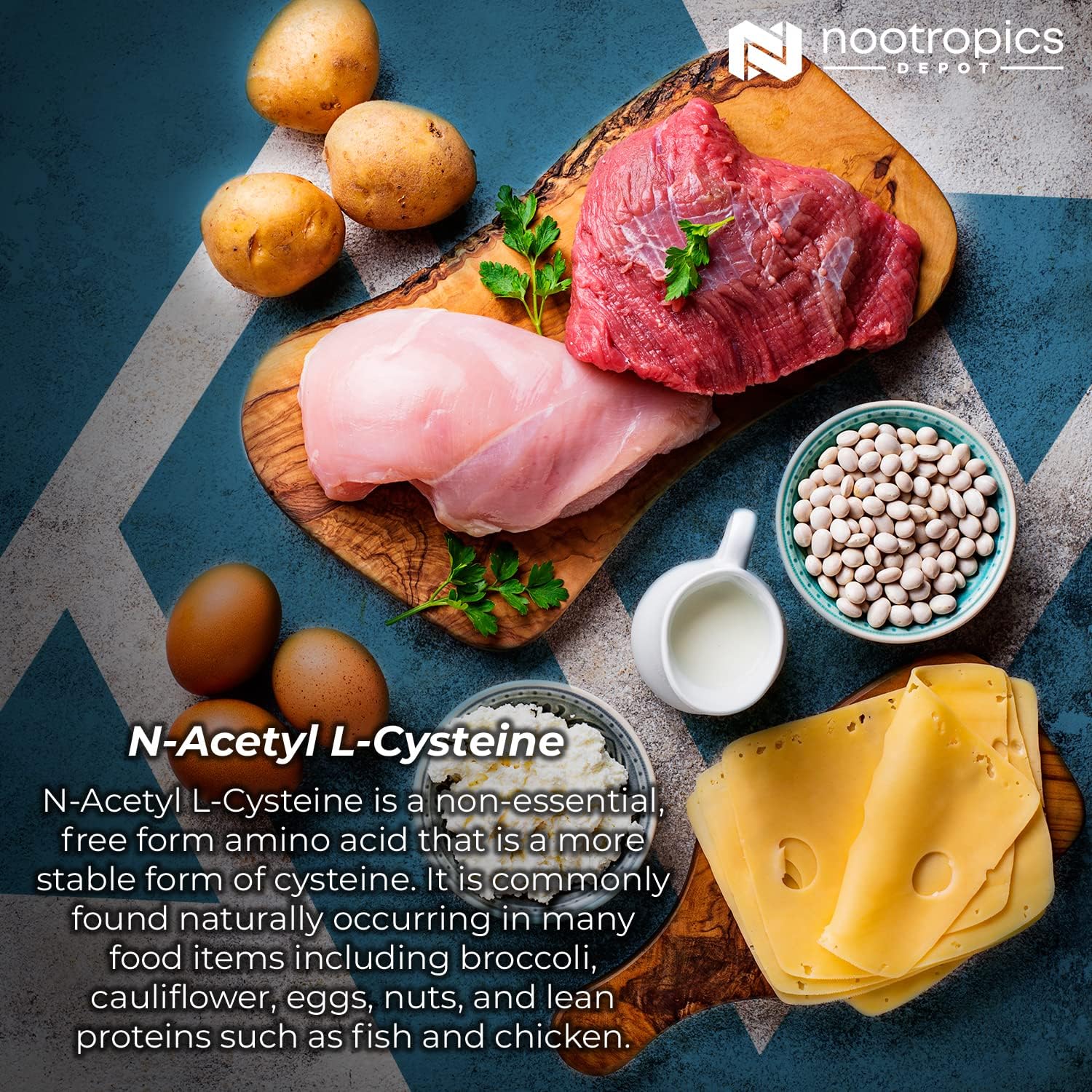 Nootropics Depot N-Acetyl L-Cysteine Capsules 500mg 180 Count - Supports Liver & Cellular Health, Glutathione & Oxidation