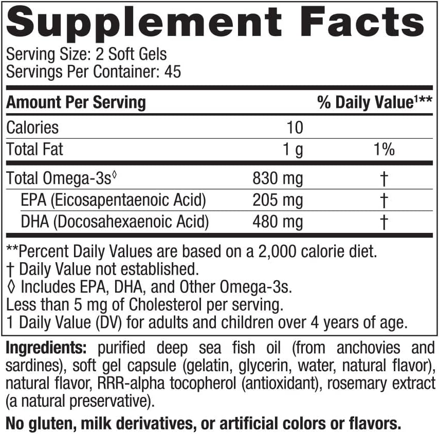 Nordic Naturals Strawberry DHA Soft Gels - 90 Count - 830mg Omega-3 - Brain & Nervous System Support - Non-GMO - 45 Servings