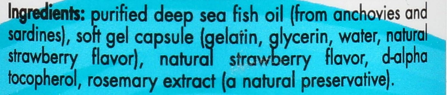 Nordic Naturals Strawberry DHA Xtra Soft Gels - 1660 MG, 60 Count