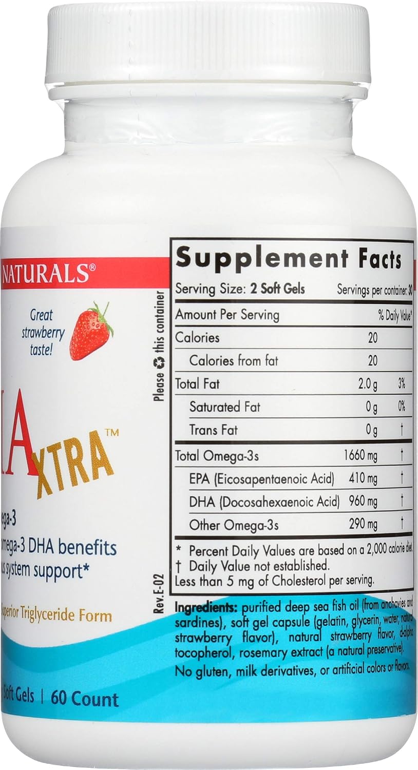 Nordic Naturals Strawberry DHA Xtra Soft Gels - 1660 MG, 60 Count