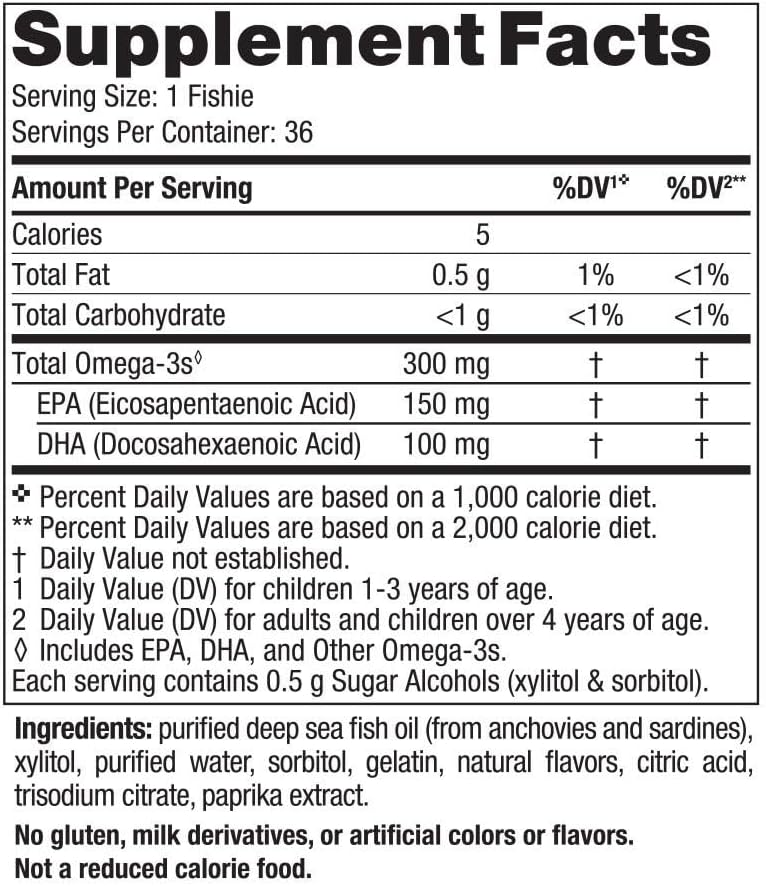 Nordic Naturals Tutti Frutti Omega-3 Fishies - 300mg Total Omega-3s - EPA & DHA for Brain, Mood, Vision - Non-GMO - 36 Servings