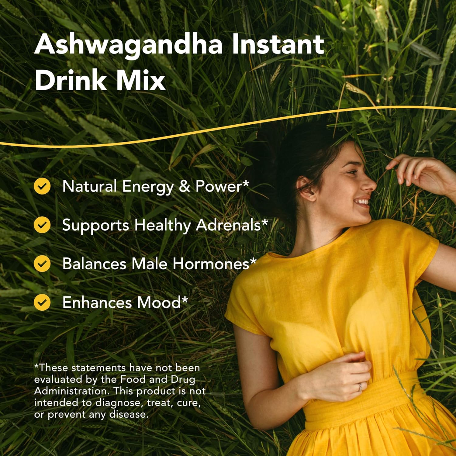 North American Herb & Spice AshwaMilk - 3.5 oz. - Energy & Stamina Support with Ashwagandha & Yacon - Non-GMO - 36 Servings