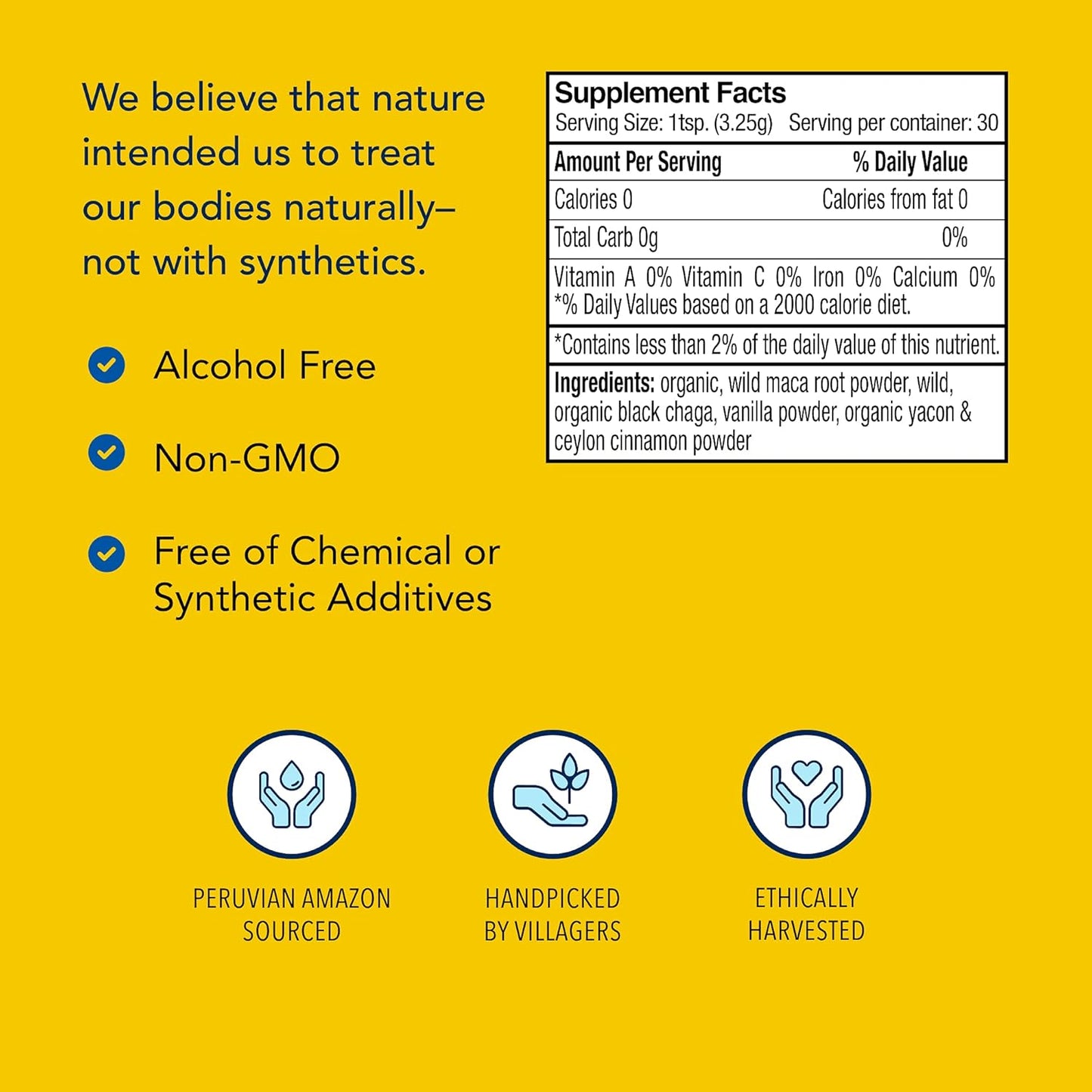 NORTH AMERICAN HERB & SPICE MacaMilk Drink Mix - 3.5 oz - Purple Maca & Wild Chaga - Supports Hormone Balance, Energy, & Muscular Function - Non-GMO - 30 Servings